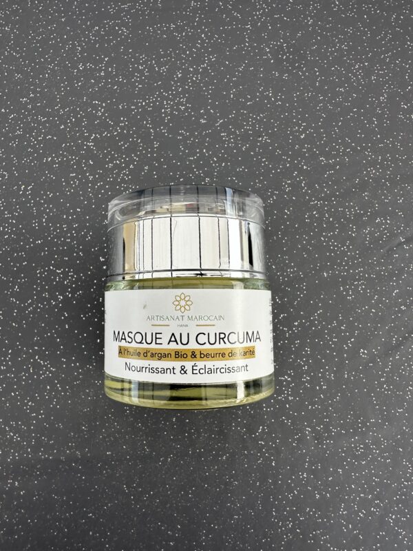 Masque au curcuma à l’huile D’argan et beurre de karité